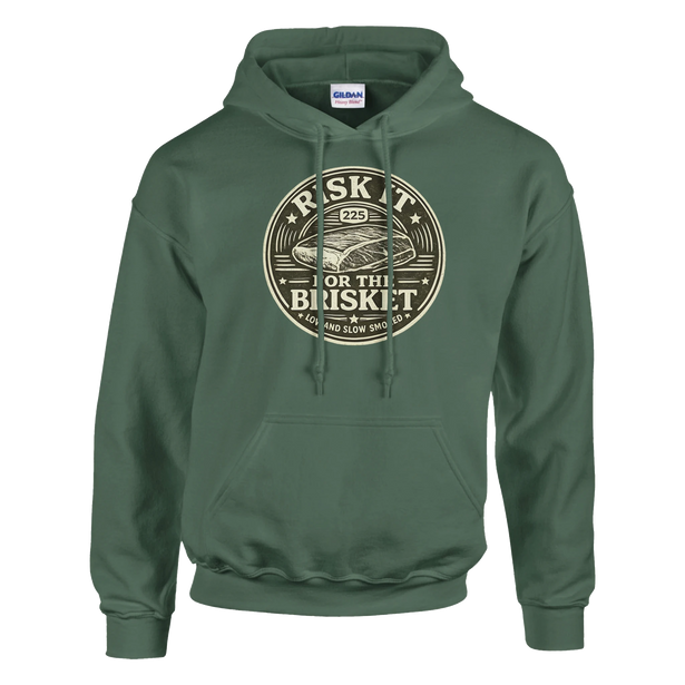 Risk It For the Brisket Vintage Hoodie