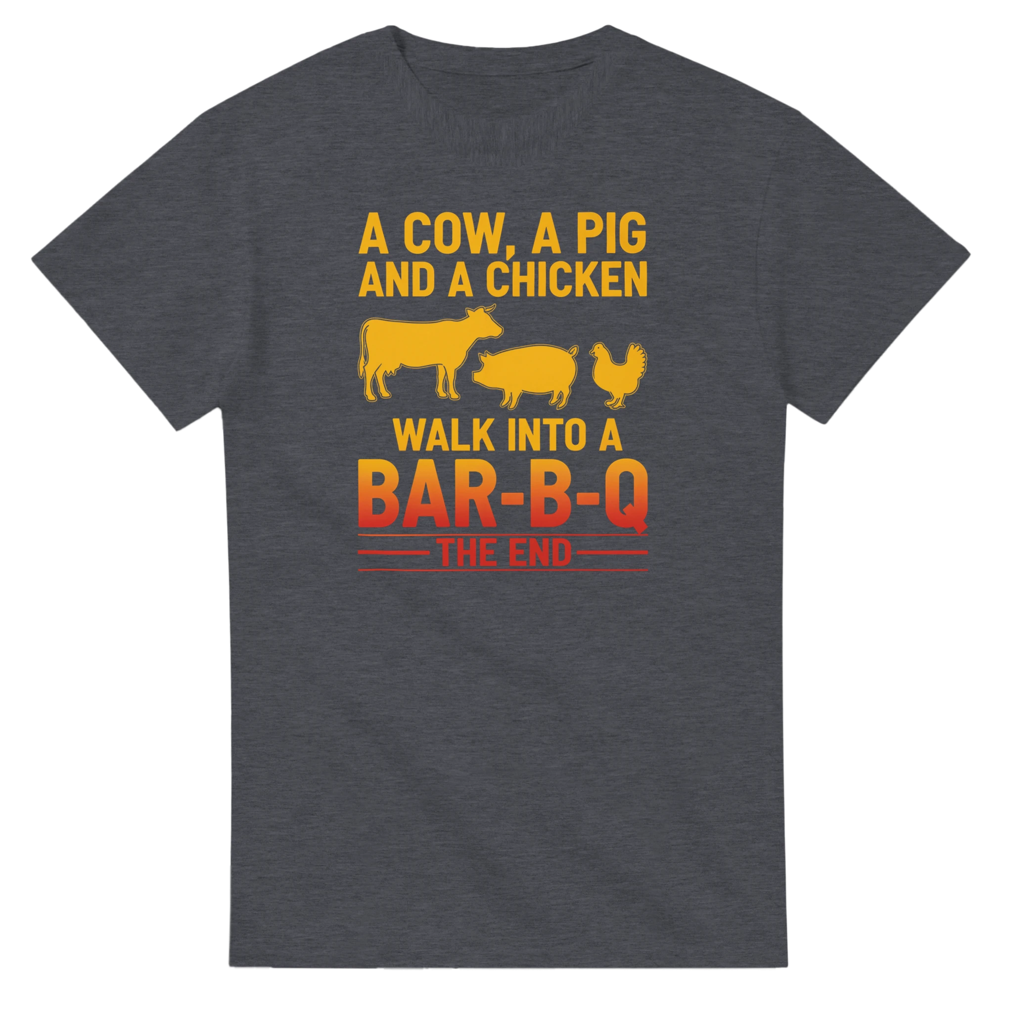 Cow Pig Chicken BBQ Joke T-Shirt