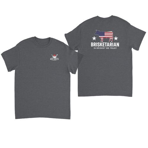 Brisketarian In Brisket We Trust Back Design Tee