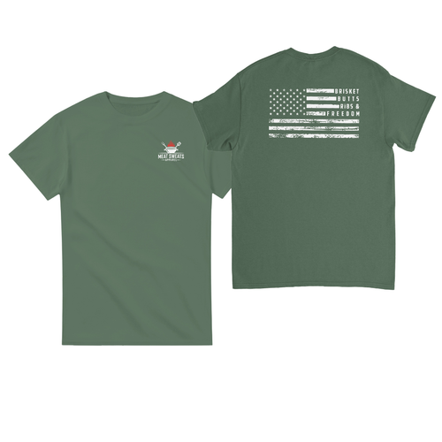 Brisket Butts Ribs & Freedom Tee - Back Design