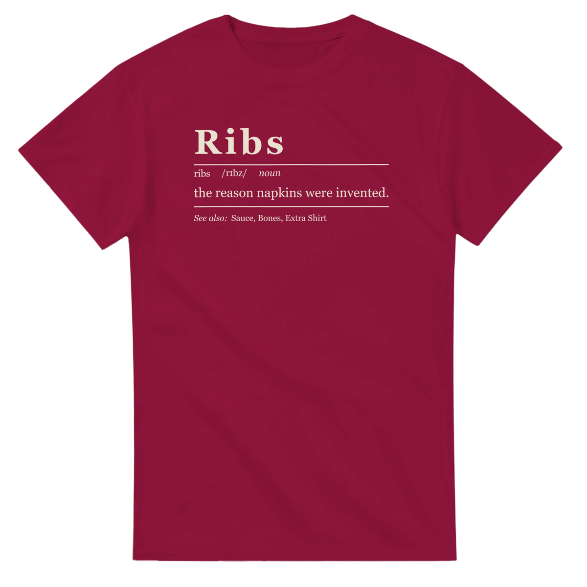 Ribs Definition BBQ t-shirt, alternate view