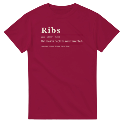 Ribs Definition BBQ t-shirt, alternate view