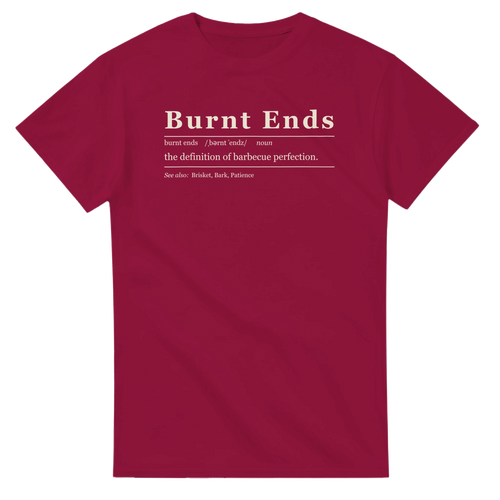 Burnt Ends Definition BBQ t-shirt, alternate view