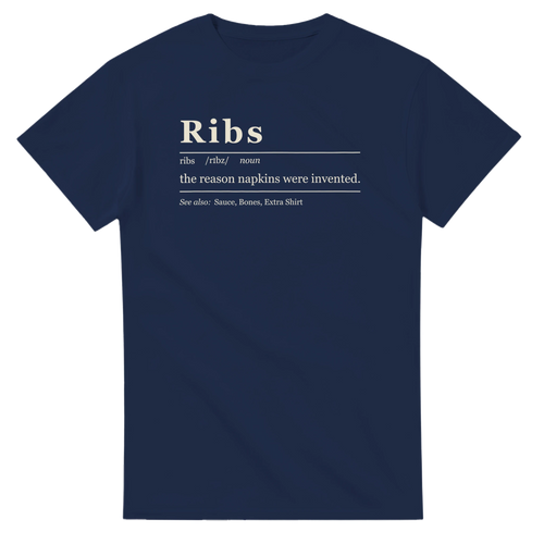 Ribs Definition BBQ t-shirt, alternate view