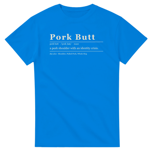 Pork Butt Definition BBQ t-shirt, alternate view