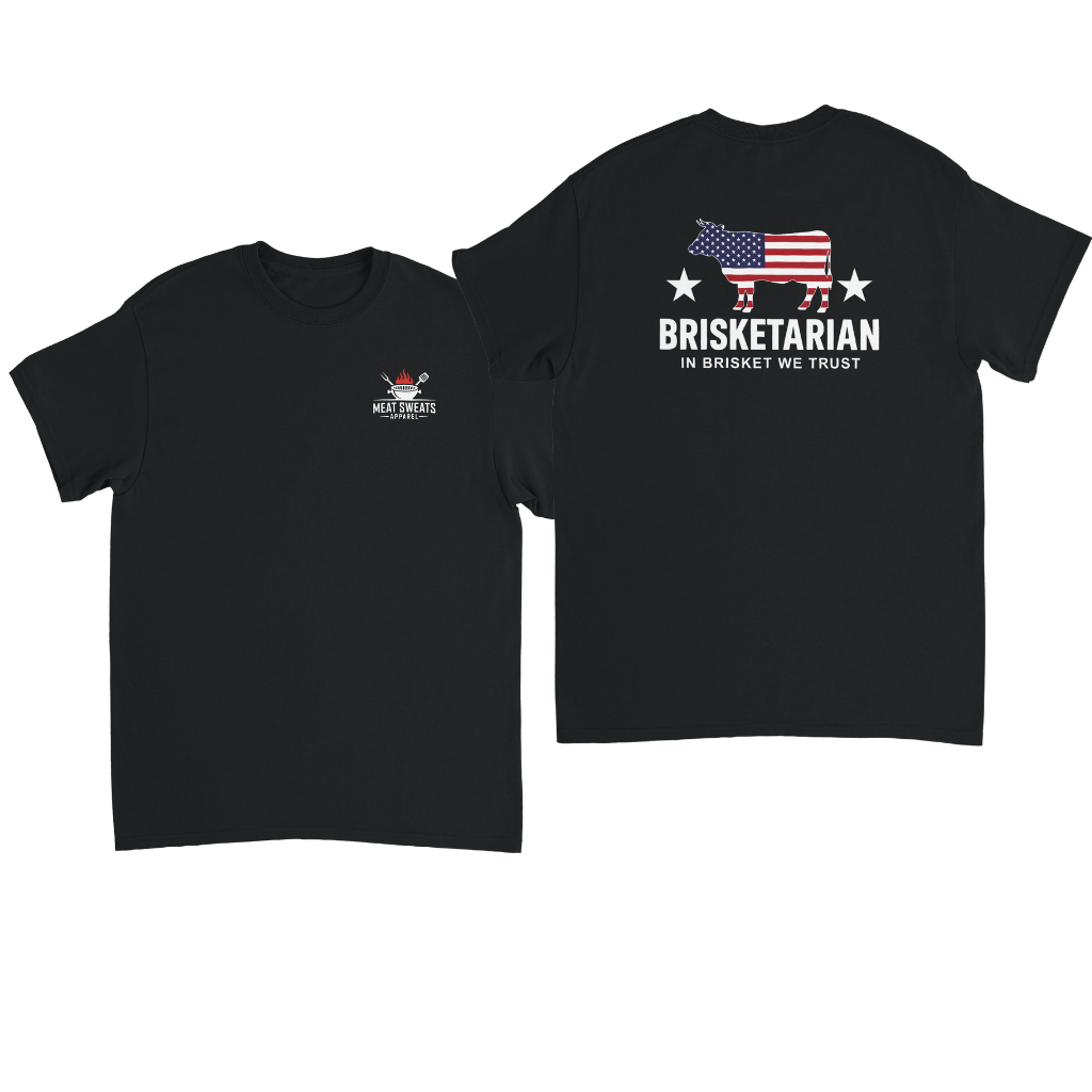 Brisketarian In Brisket We Trust Back Design Tee