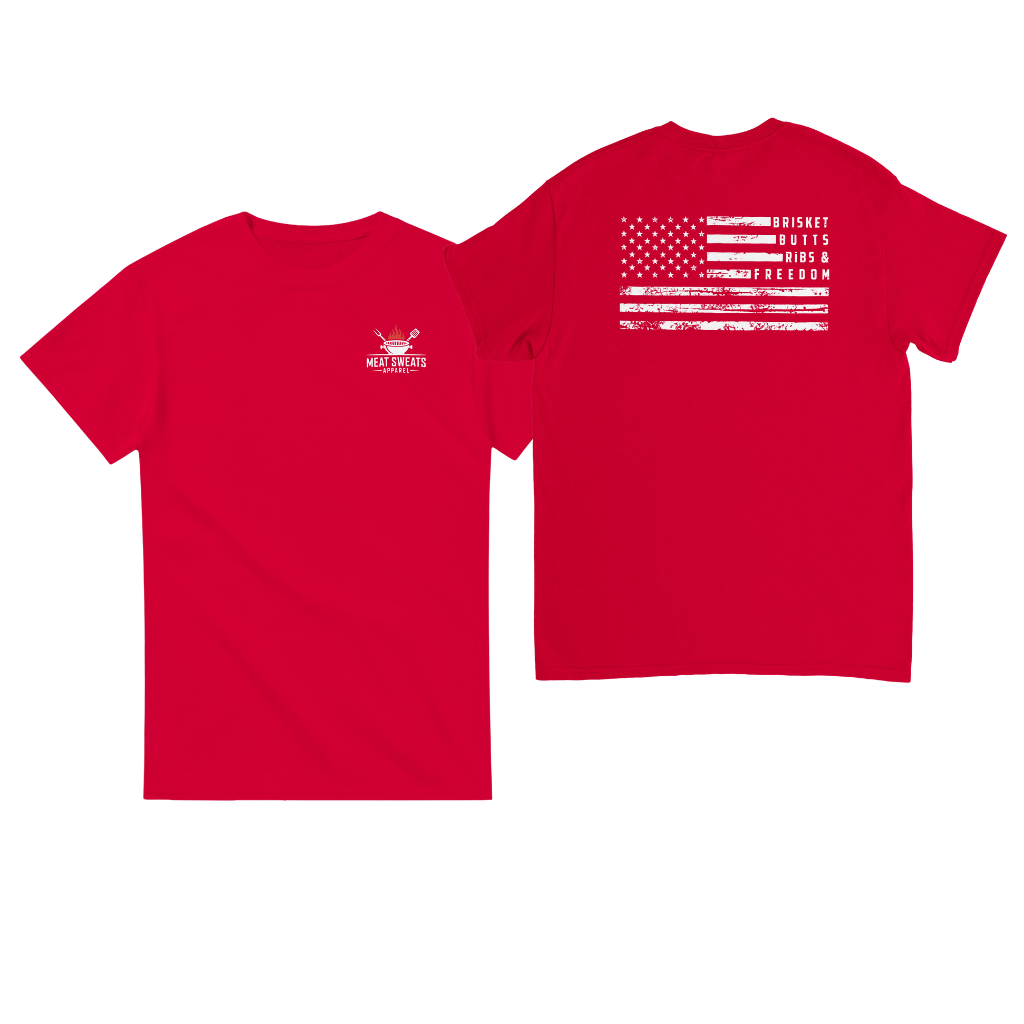 Brisket Butts Ribs & Freedom Tee - Back Design