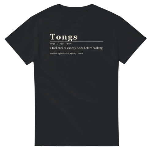 Tongs Definition BBQ t-shirt by Meat Sweats Apparel