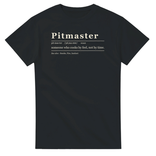 Pitmaster Definition BBQ t-shirt by Meat Sweats Apparel