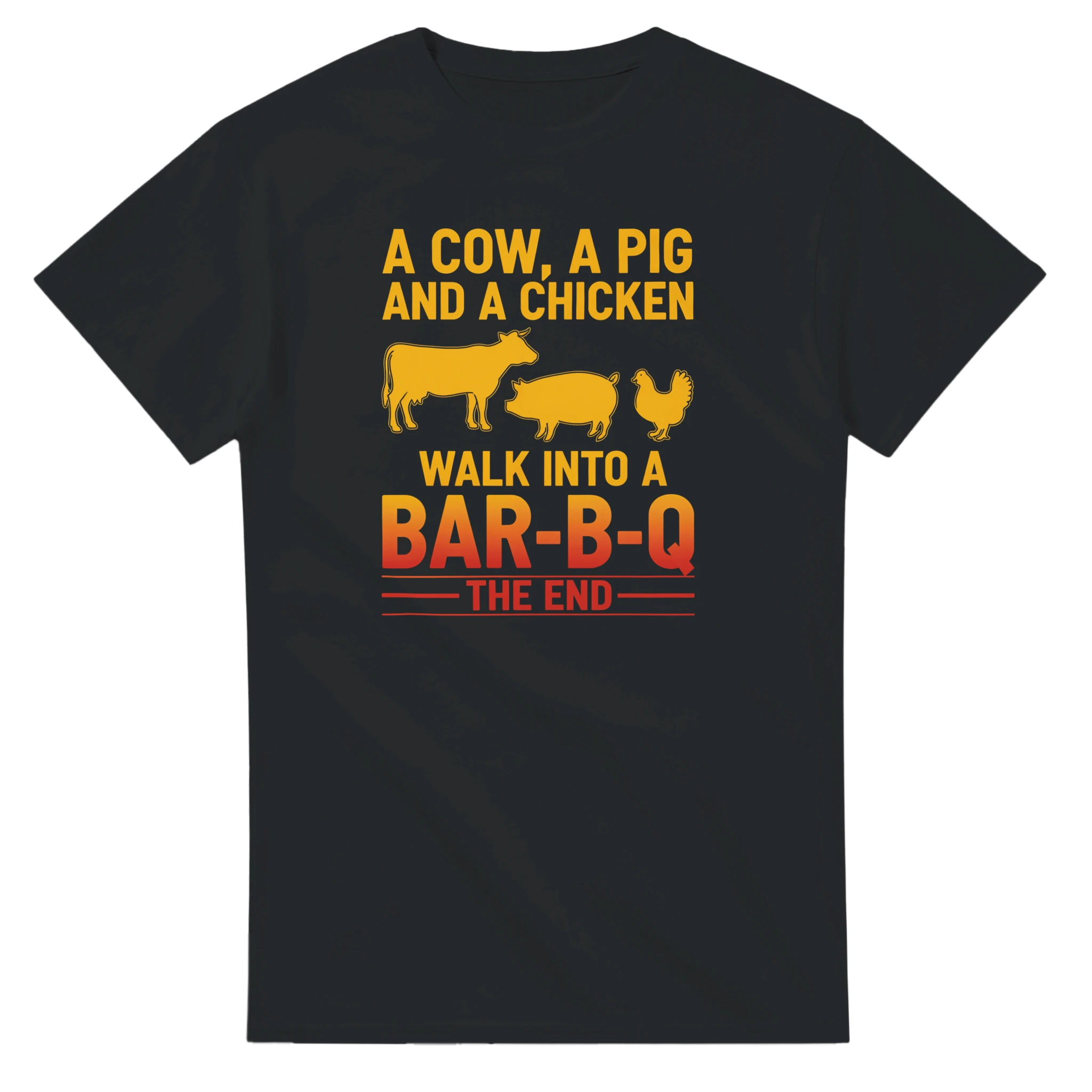 Cow Pig Chicken BBQ Joke T-Shirt