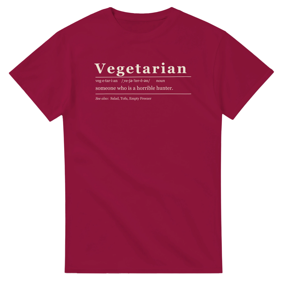 Vegetarian Definition BBQ t-shirt, alternate view