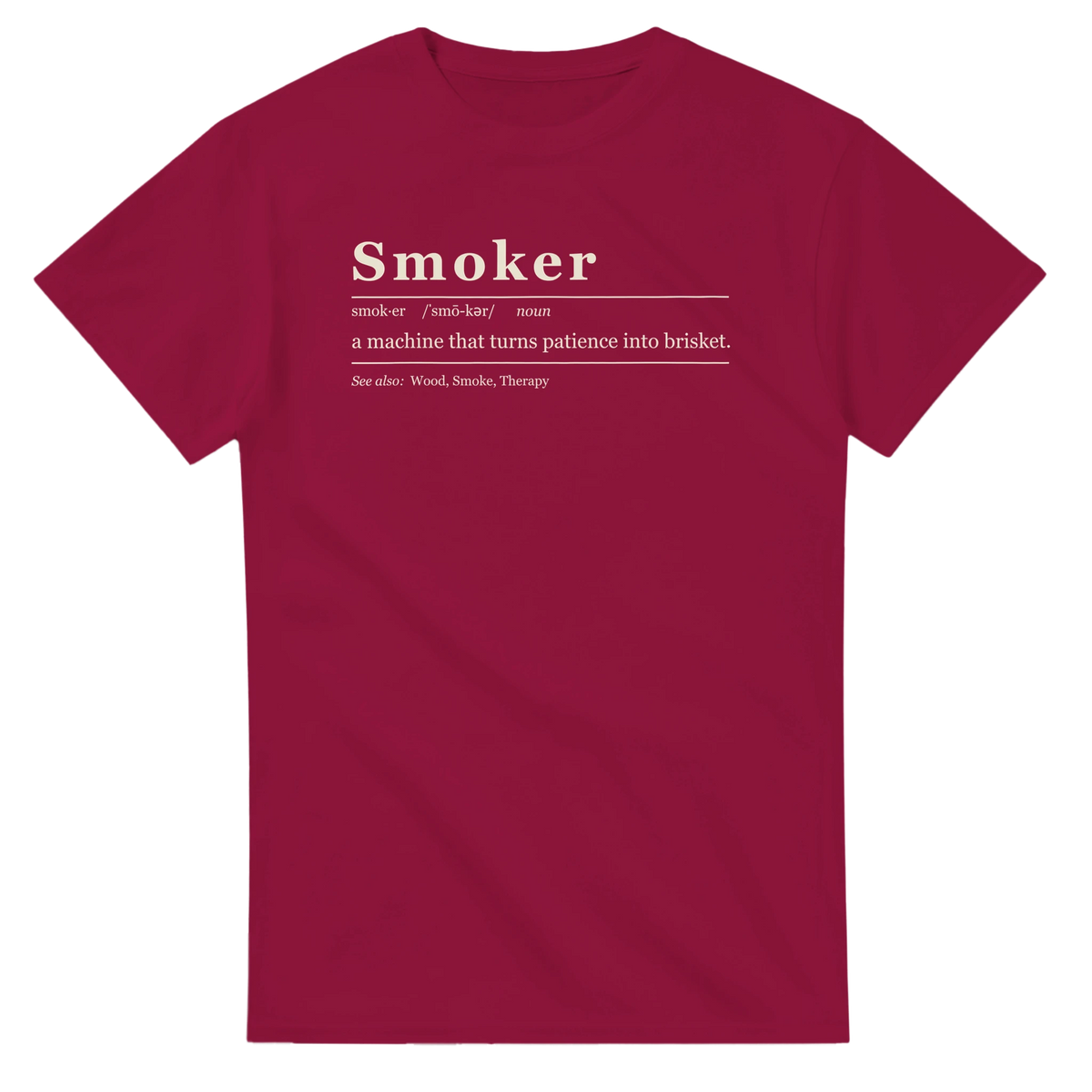 Smoker Definition BBQ t-shirt, alternate view