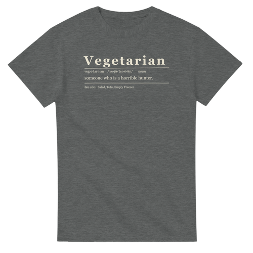 Vegetarian Definition BBQ t-shirt, alternate view