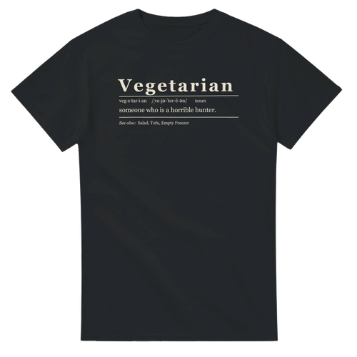 Vegetarian Definition BBQ t-shirt by Meat Sweats Apparel