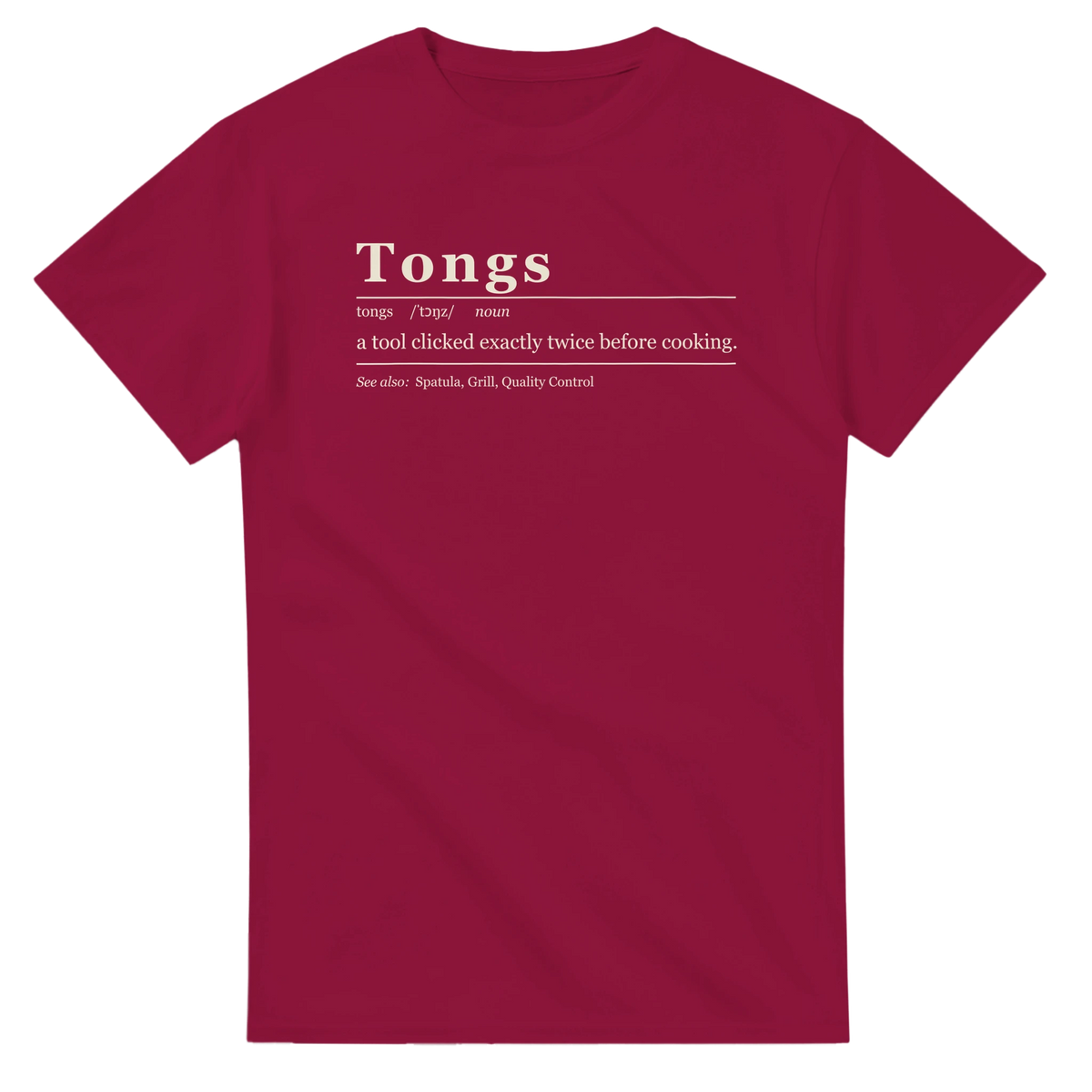 Tongs Definition BBQ t-shirt, alternate view