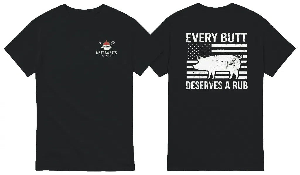 Every Butt Deserves A Rub Tee - Back Design - MSA Logo on Front Chest
