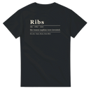 Ribs Definition BBQ t-shirt by Meat Sweats Apparel