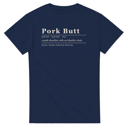Pork Butt Definition BBQ t-shirt, alternate view