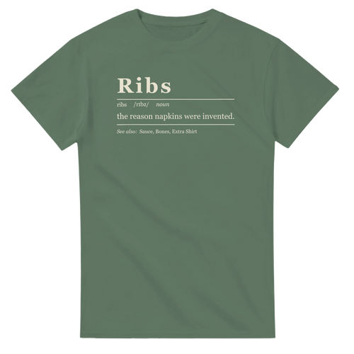 Ribs Definition BBQ t-shirt, alternate view