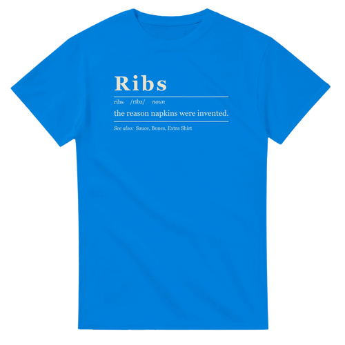 Ribs Definition BBQ t-shirt, alternate view
