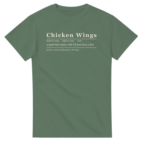Chicken Wings Definition BBQ t-shirt, alternate view