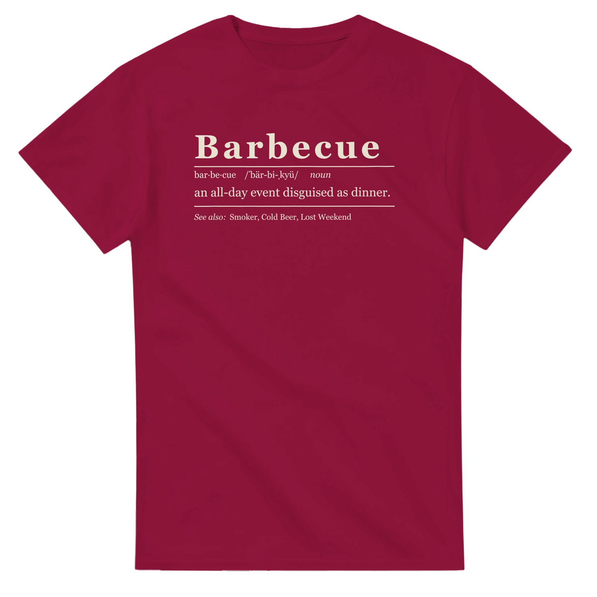 Barbecue Definition BBQ t-shirt, alternate view