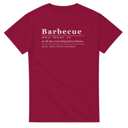 Barbecue Definition BBQ t-shirt, alternate view