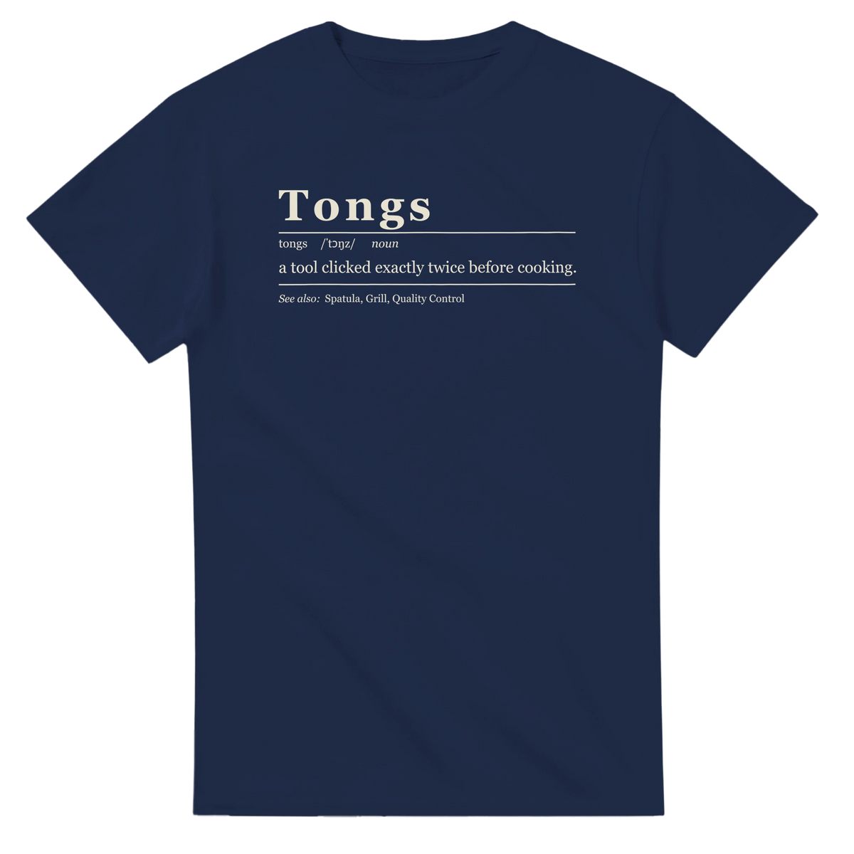 Tongs Definition BBQ t-shirt, alternate view