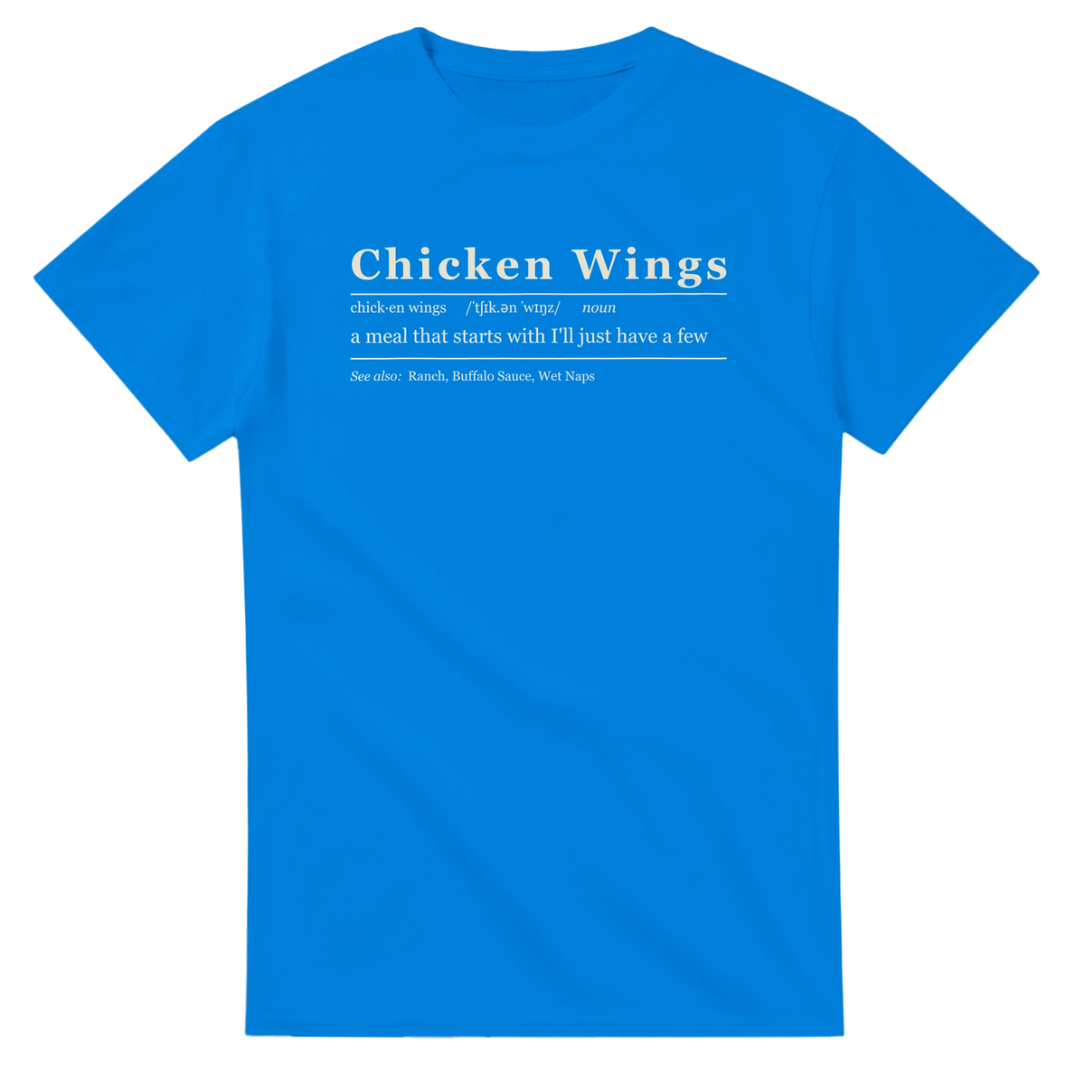 Chicken Wings Definition BBQ t-shirt, alternate view