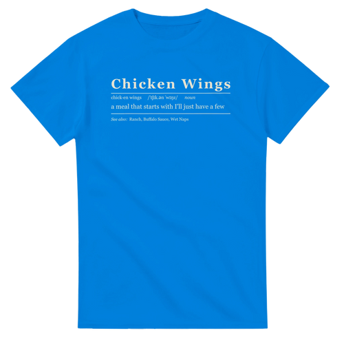 Chicken Wings Definition BBQ t-shirt, alternate view