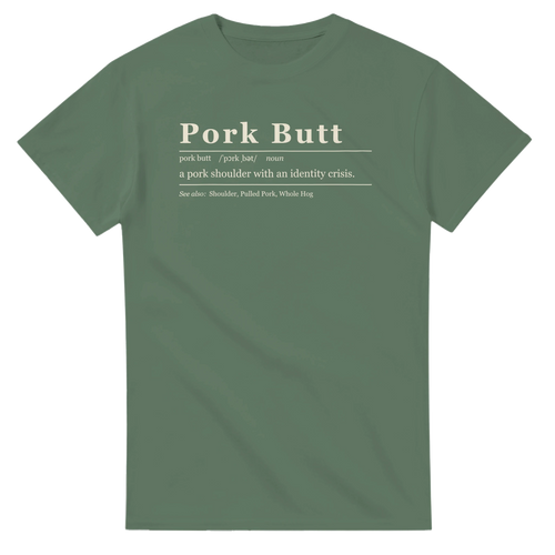 Pork Butt Definition BBQ t-shirt, alternate view