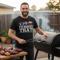 Load image into Gallery viewer, I'd Smoke That USA Flag T-Shirt