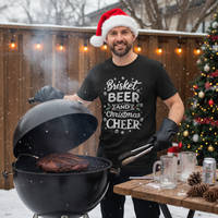 Load image into Gallery viewer, Brisket Beer &amp; Christmas Cheer T-Shirt
