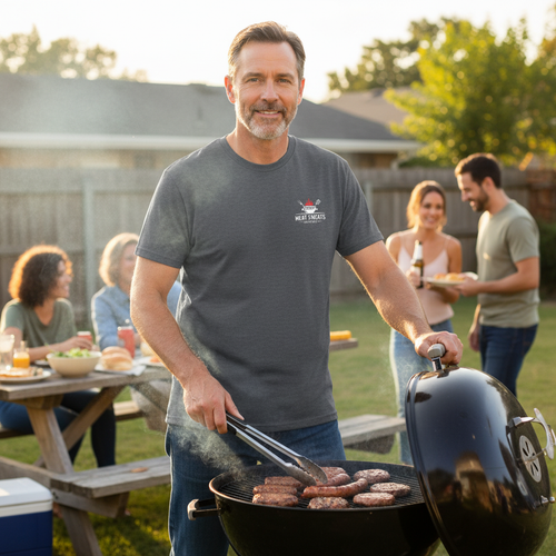 Brisketarian In Brisket We Trust Back Design Tee