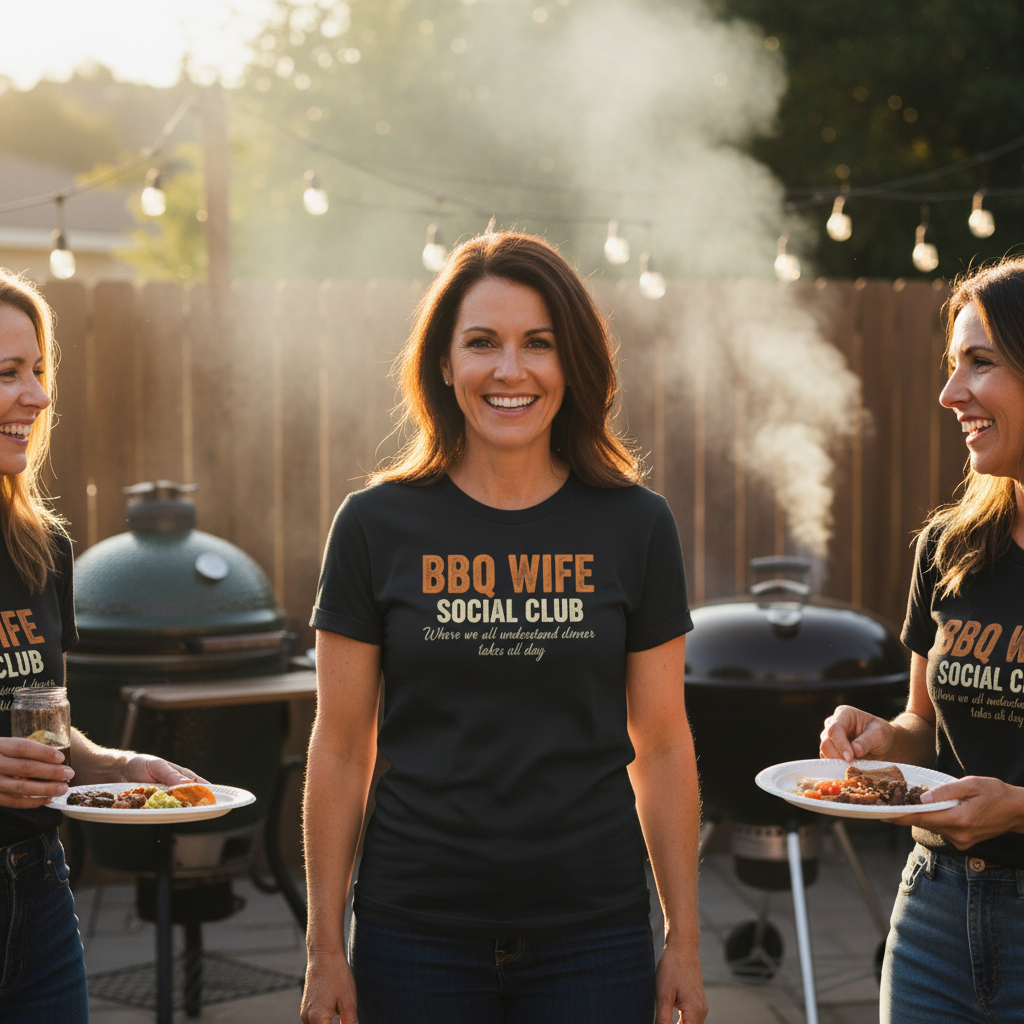 BBQ Wife Social Club — Women's BBQ Tee