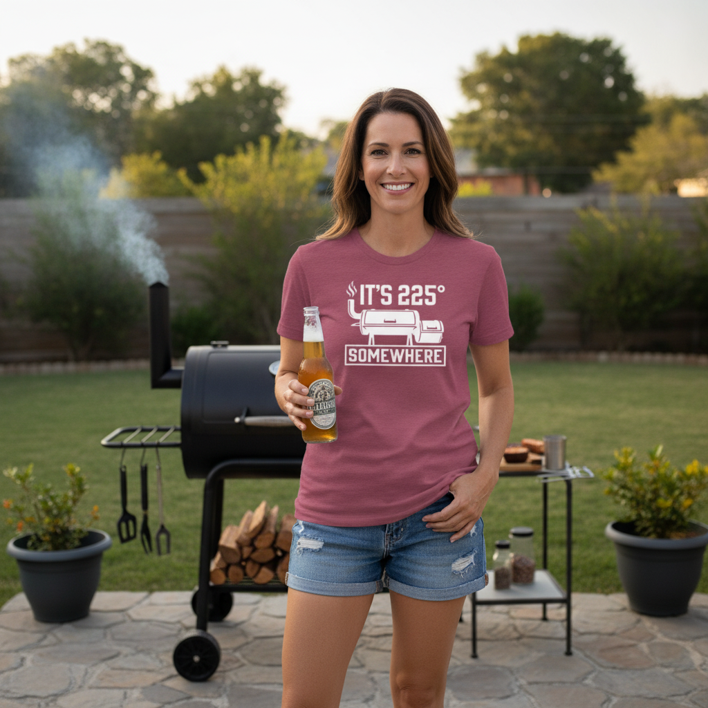 It's 225 Somewhere - Women's BBQ Tee