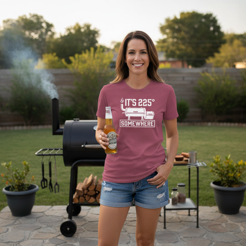 It's 225 Somewhere - Women's BBQ Tee
