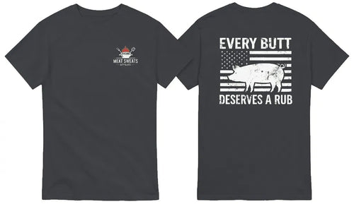 Every Butt Deserves A Rub Tee - Back Design - MSA Logo on Front Chest